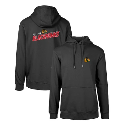 Men's Levelwear Black Chicago Blackhawks Podium Insignia Core Pullover Hoodie