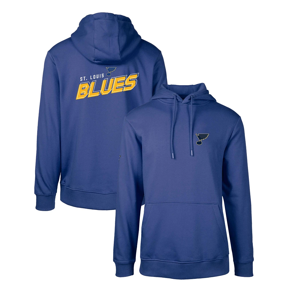Men's Levelwear Blue St. Louis Blues Podium Insignia Core Pullover Hoodie
