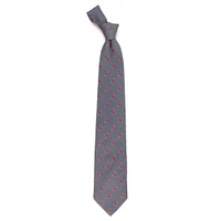 Men's Gray Oklahoma Sooners Echo Woven Silk Tie