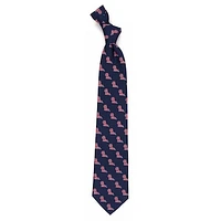 Men's Navy Ole Miss Rebels Echo Woven Silk Tie