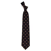 Men's Black Chicago Blackhawks Echo Woven Silk Tie