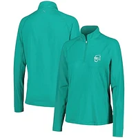 Women's Puma Green WM Phoenix Open YouV dryCELL Raglan Quarter-Zip Top