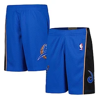 Youth Mitchell & Ness Blue Washington Wizards Hardwood Classics Swingman Shorts