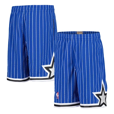 Youth Mitchell & Ness Blue Orlando Magic Hardwood Classics Swingman Shorts