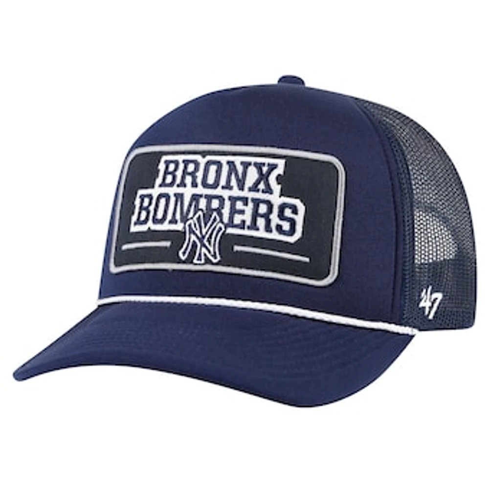 Men's  '47 Navy New York Yankees Local Patch Foam Front Trucker Adjustable Hat