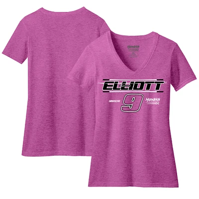 Women's Hendrick Motorsports Team Collection Pink Chase Elliott V-Neck T-Shirt