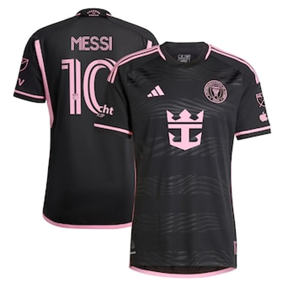 Men's adidas Lionel Messi Black Inter Miami CF 2024 La Noche Authentic Player Jersey