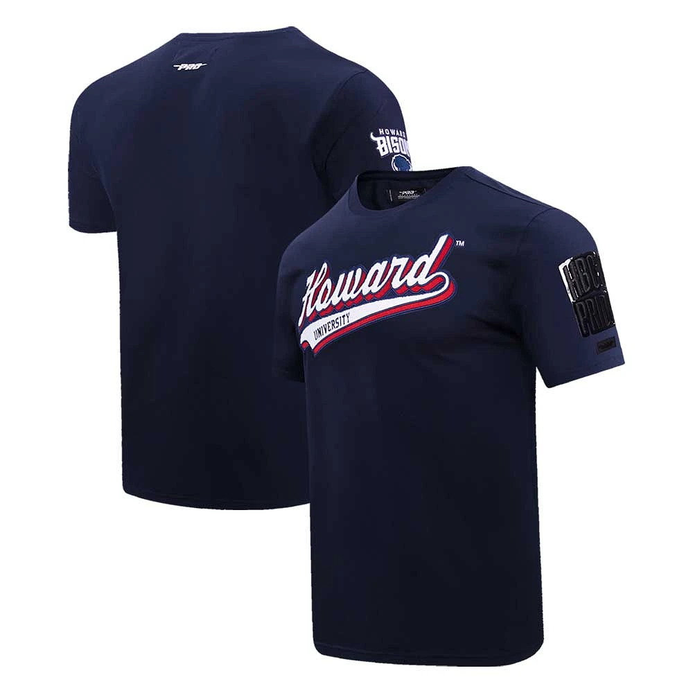 Men's Pro Standard Navy Howard Bison Script Tail T-Shirt