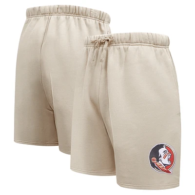 Men's Pro Standard Tan Florida State Seminoles Neutral Relaxed Shorts