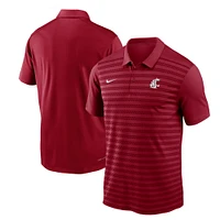 Men's Nike Crimson Washington State Cougars 2024 Sideline Victory Coaches Performance Polo