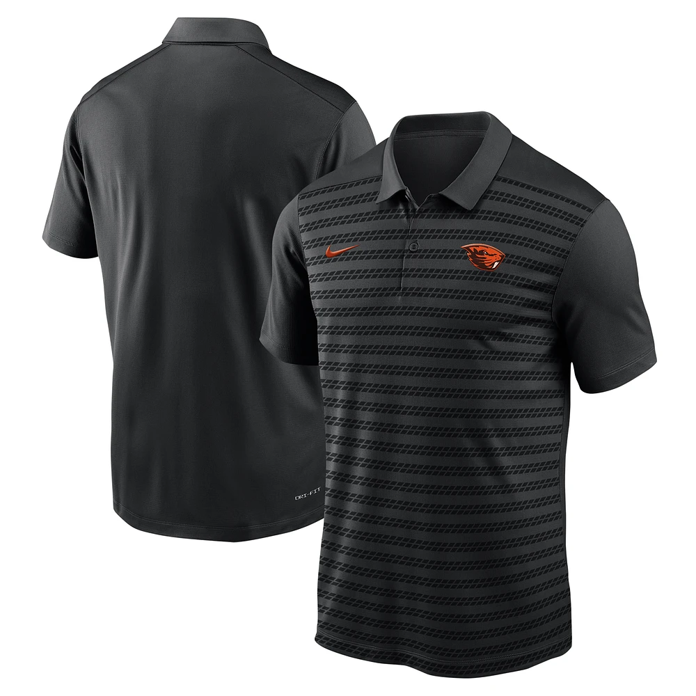 Men's Nike Black Oregon State Beavers 2024 Sideline Victory Coaches Performance Polo