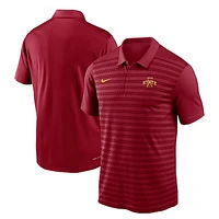 Men's Nike Cardinal Iowa State Cyclones 2024 Sideline Victory Coaches Performance Polo