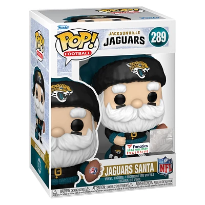 Jacksonville Jaguars Santa Funko Pop! 2024 Fanatics Exclusive Vinyl Figure