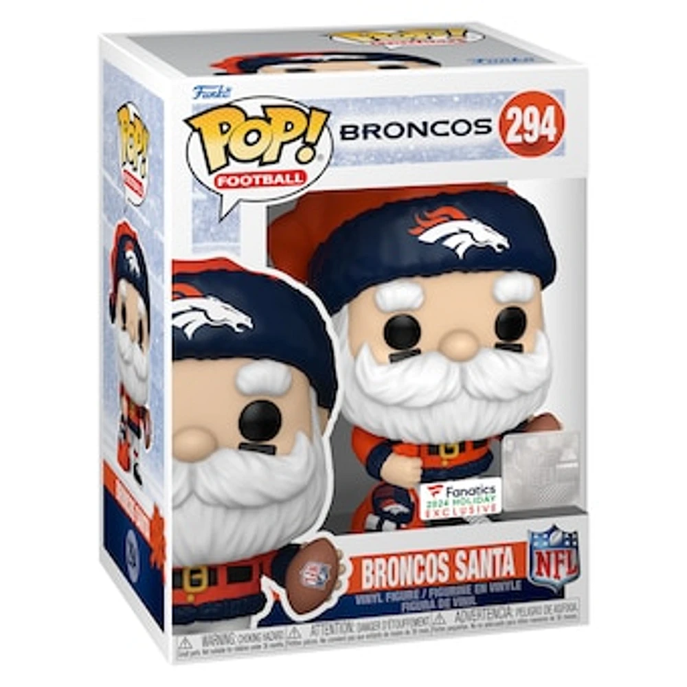 Denver Broncos Santa Funko Pop! 2024 Fanatics Exclusive Vinyl Figure