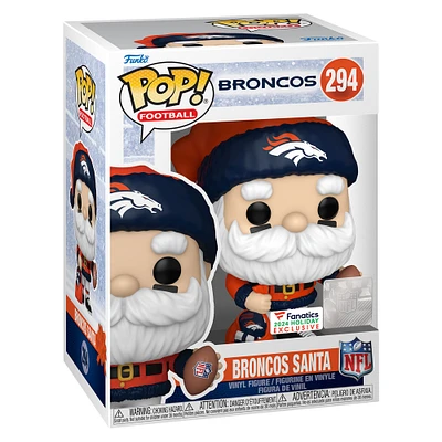 Denver Broncos Santa Funko Pop! 2024 Fanatics Exclusive Vinyl Figure