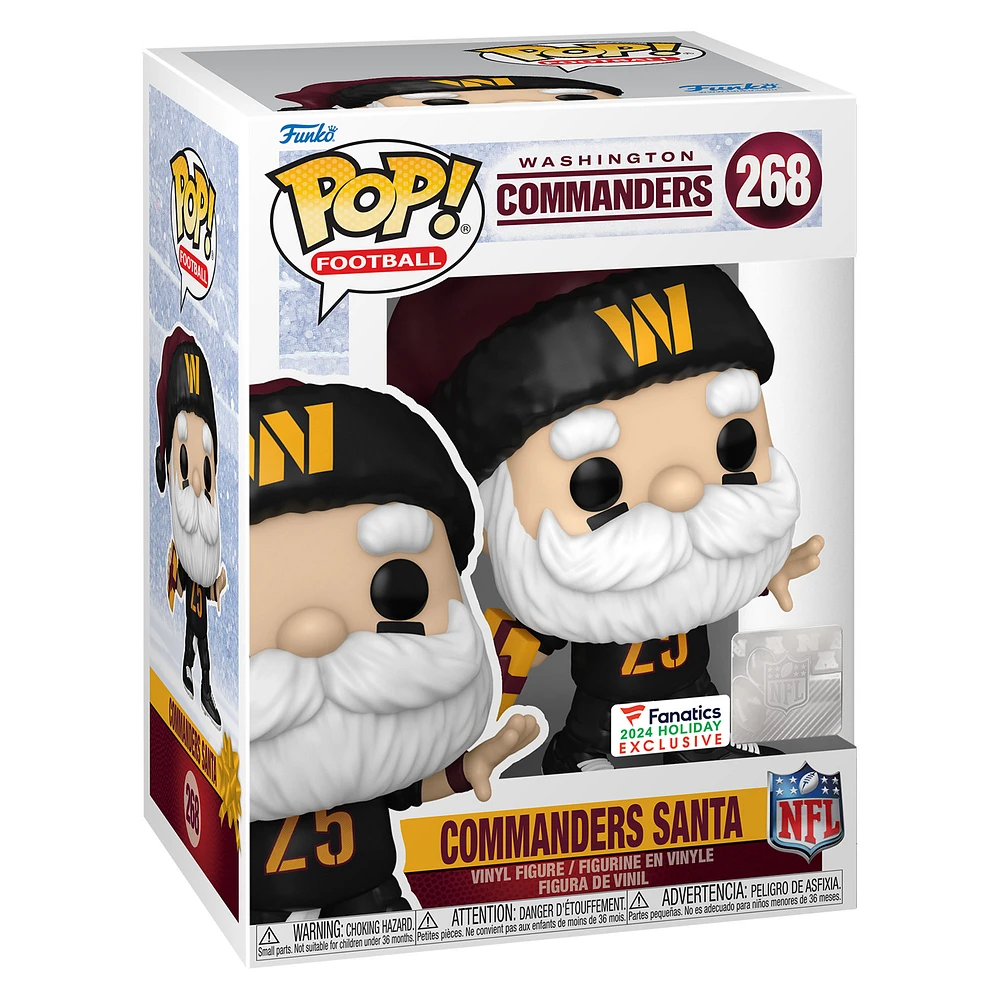 Washington Commanders Santa Funko Pop! 2024 Fanatics Exclusive Vinyl Figure