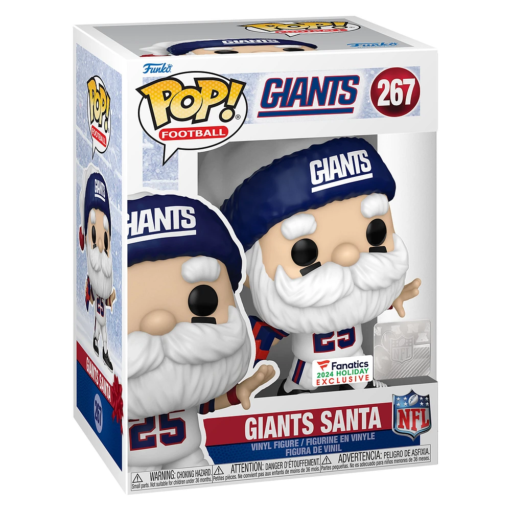 New York Giants Santa Funko Pop! 2024 Fanatics Exclusive Vinyl Figure