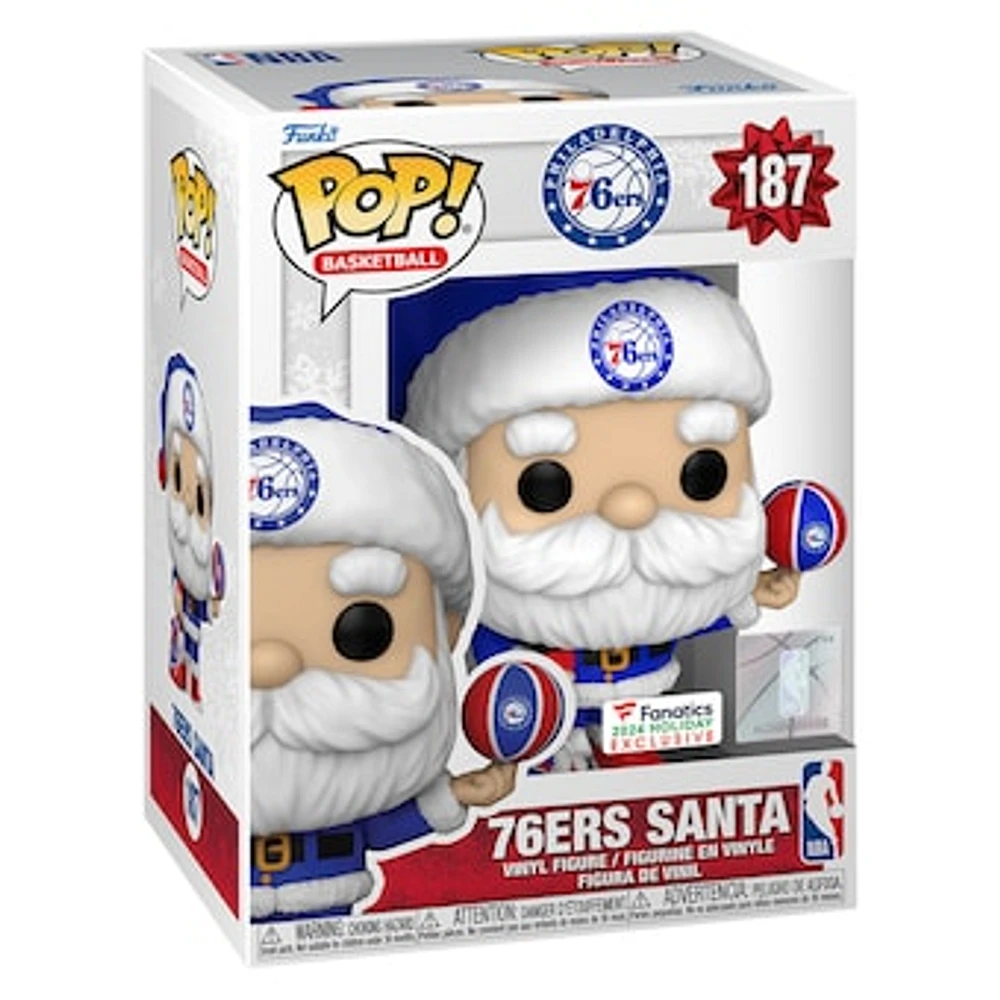 Philadelphia 76ers Santa Funko Pop! 2024 Fanatics Exclusive Vinyl Figure