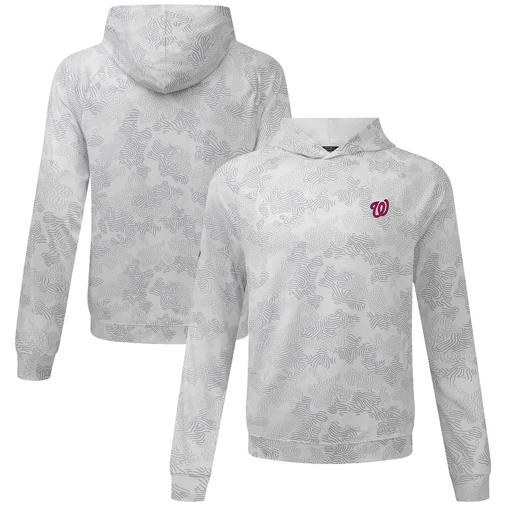 Men's Levelwear White Washington Nationals Blender Insignia Hoodie