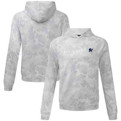 Men's Levelwear White Miami Marlins Blender Insignia Hoodie