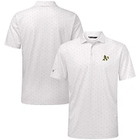 Men's Levelwear White Athletics Detect Insignia Polo