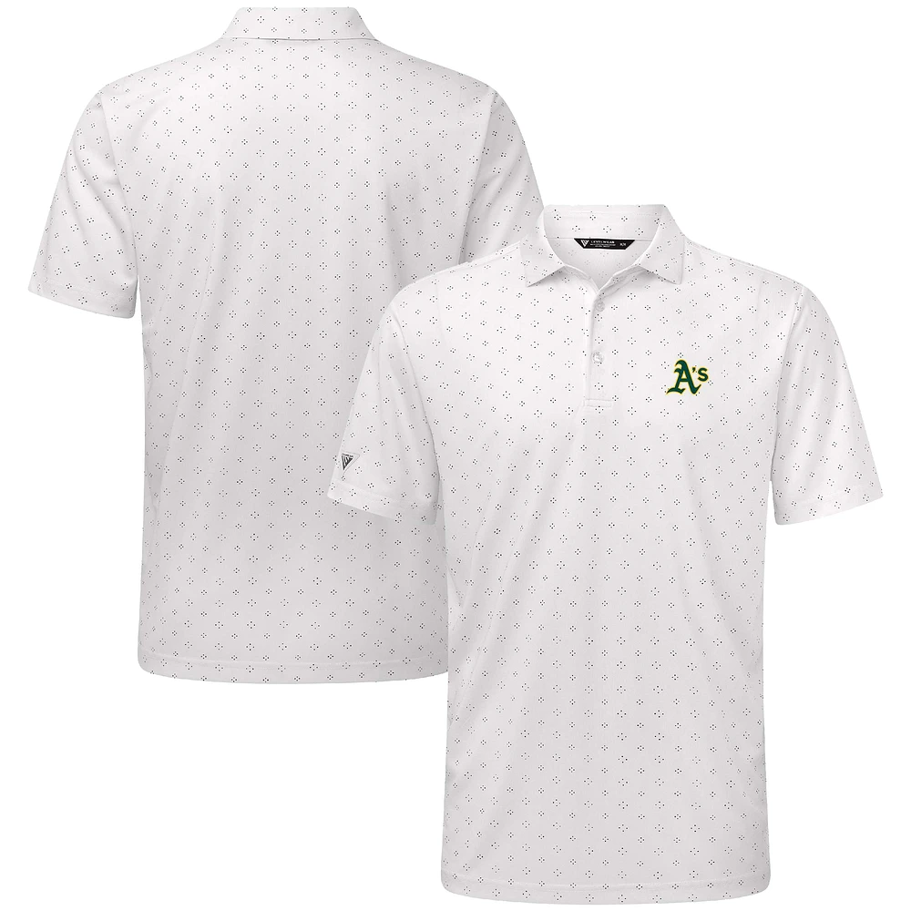 Men's Levelwear White Athletics Detect Insignia Polo