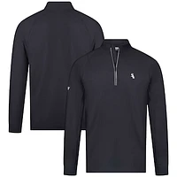 Men's Levelwear Black Chicago White Sox Theory Insignia Quarter-Zip Pullover