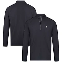 Men's Levelwear Black Chicago White Sox Theory Insignia Quarter-Zip Pullover