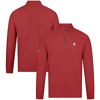 Men's Levelwear Red St. Louis Cardinals Theory Insignia Quarter-Zip Pullover