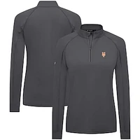 Women's Levelwear  Charcoal New York Mets Kinetic Insignia Quarter-Zip Pullover
