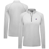 Women's Levelwear  White Toronto Blue Jays Kinetic Insignia Quarter-Zip Pullover