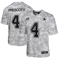 Youth Nike Dak Prescott Arctic Camo Dallas Cowboys 2024 Salute to Service Game Jersey