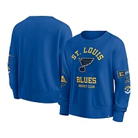 Women's Fanatics Blue St. Louis Blues Go Team Pullover Sweatshirt