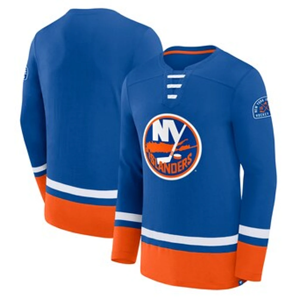 Men's Fanatics Royal New York Islanders High Point Long Sleeve T-Shirt