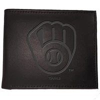Black Milwaukee Brewers Hybrid Bi-Fold Wallet