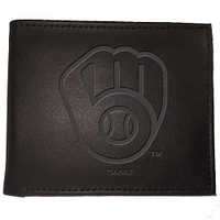 Black Milwaukee Brewers Hybrid Bi-Fold Wallet