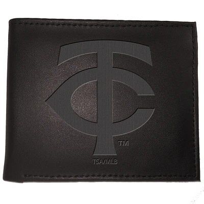 Black Minnesota Twins Hybrid Bi-Fold Wallet