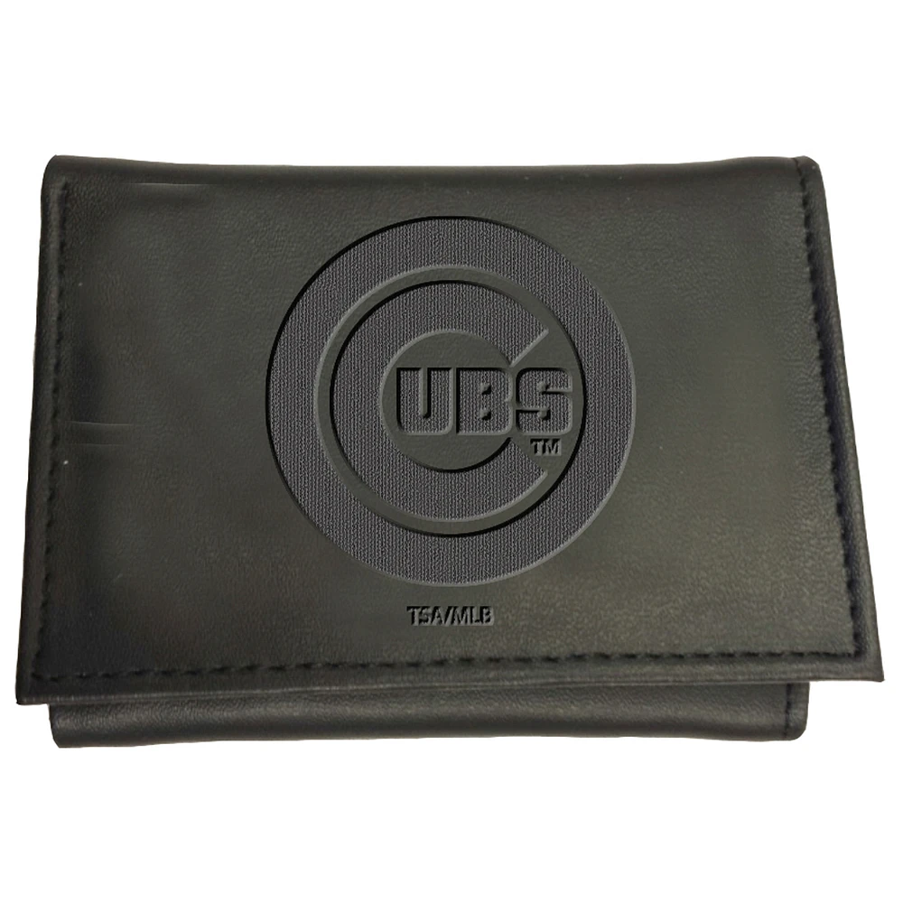 Black Chicago Cubs Hybrid Tri-Fold Wallet