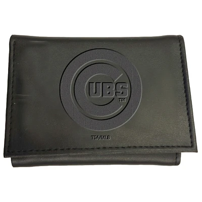 Black Chicago Cubs Hybrid Tri-Fold Wallet