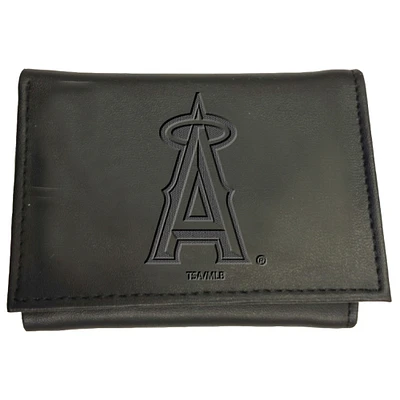 Black Los Angeles Angels Hybrid Tri-Fold Wallet