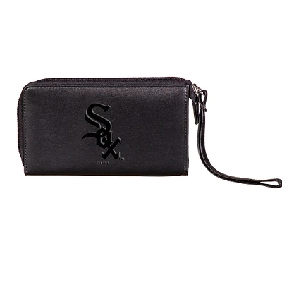 Black Chicago White Sox Cell Phone Wristlet Wallet