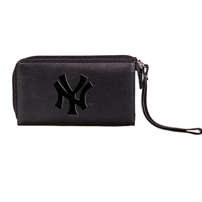 Black New York Yankees Cell Phone Wristlet Wallet
