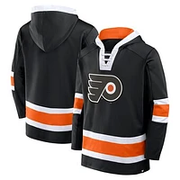 Men's Fanatics  Black Philadelphia Flyers Inside Line Fleece Pullover Hoodie