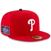 Men's New Era  Red Philadelphia Phillies 2024 MLB World Tour London Series 59FIFTY Fitted Hat