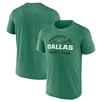 Men's Fanatics Heather Kelly Green Dallas Stars Property Of T-Shirt