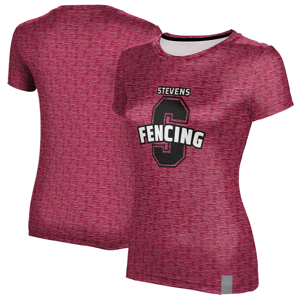 Women's ProSphere Red Stevens Institute of Technology Ducks Fencing Performance T-Shirt