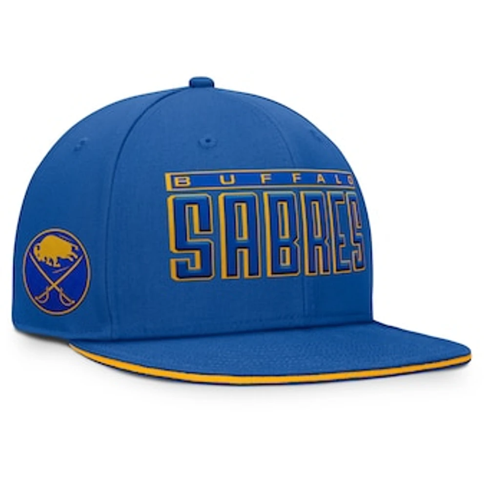 Men's Fanatics Royal Buffalo Sabres Fundamental Gino Stack Snapback Hat