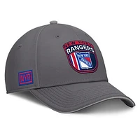 Men's Fanatics Gray New York Rangers Home Ice Flex Hat