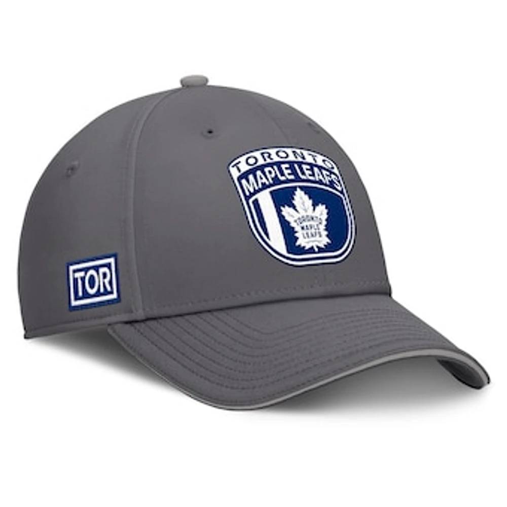 Men's Fanatics Gray Toronto Maple Leafs Home Ice Flex Hat