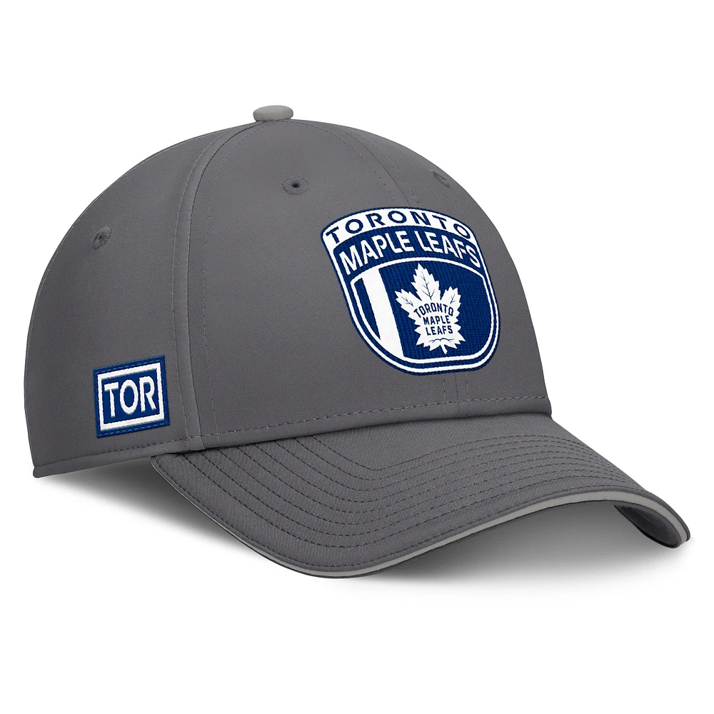 Men's Fanatics Gray Toronto Maple Leafs Home Ice Flex Hat